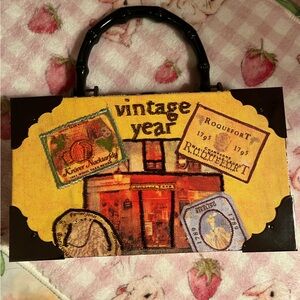 Vintage cigar box handbag NWOT